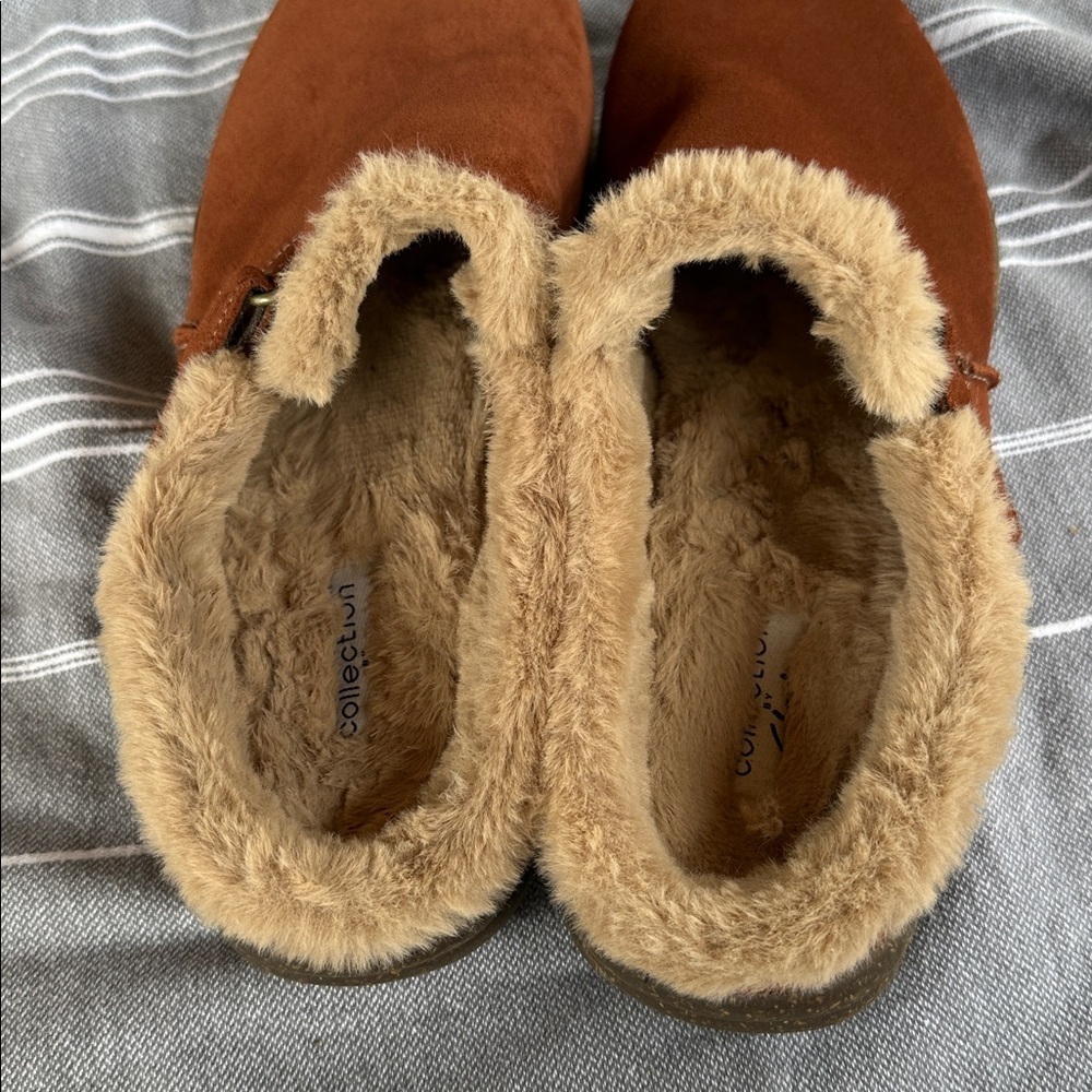 Clarks Women's Roseville Clogs‎ Shoes mahogany suede Size 11 - Picture 4 of 6